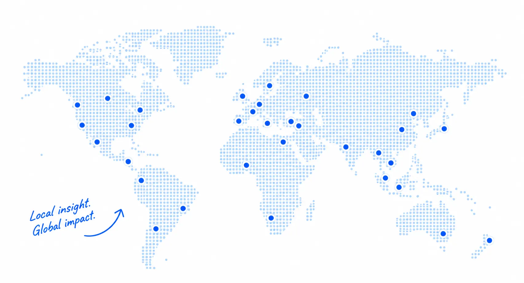 SEO and digital marketing agency: Global market globe connecting Canada, the UK, Europe, India and Australia